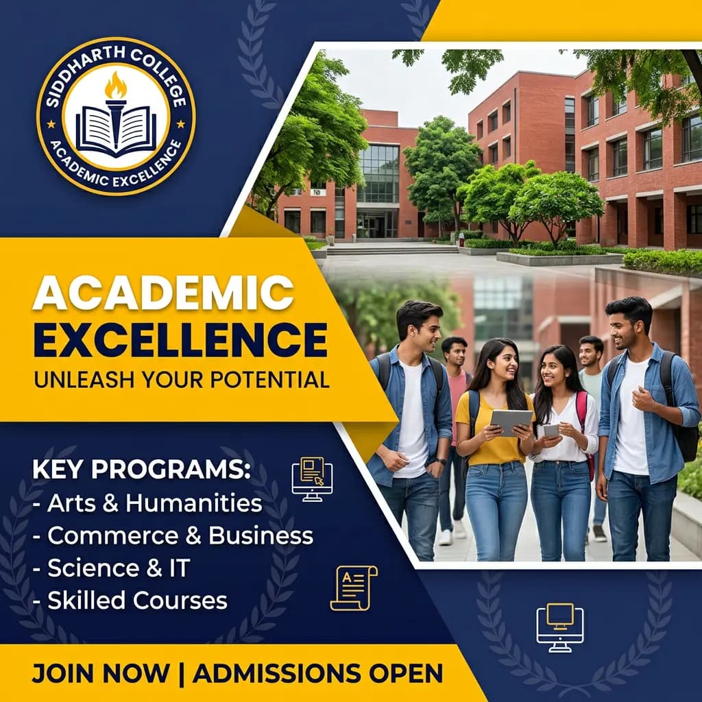 Siddharth College, Badlapur website screenshot